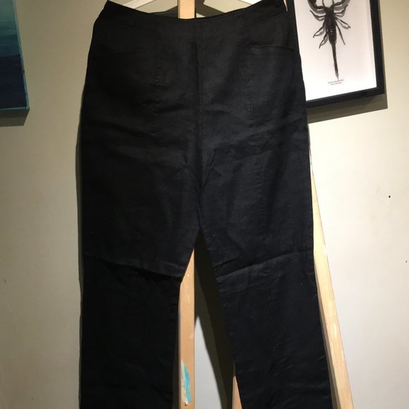 Linen Pants with slits at ankle - Picture 1 of 4